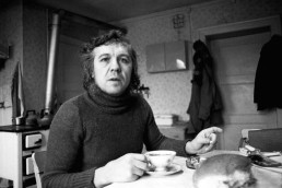 Wolfgang Hilbig in der Küche seiner Mutter, 1983