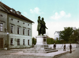 Goethe- und Schiller-Denkmal, um 1900
