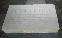 Gedenktafel für Friedrich Schiller