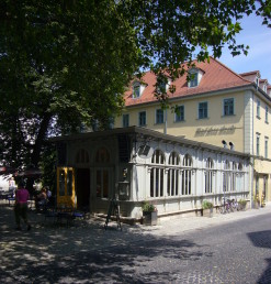 Ehemaliger Wintergarten des Hotels Chemnitius, heute Restaurant und Café ›Anno 1900‹