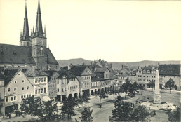 Ansicht des Marktes um 1900