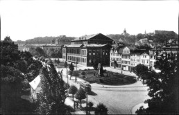 Gotha, Arnoldiplatz mit Hoftheater, ohne Jahr