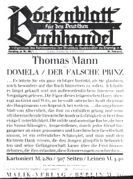 Anzeige des Malik Verlages im Börsenblatt von 1927