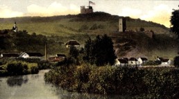 Oldisleben mit Sachsenburg, um 1908