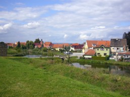 Blick von der Wasserburg auf Heldrungen