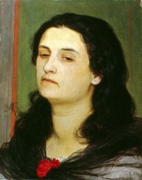 Porträt von Angela Böcklin, Arnold Böcklin, 1863