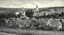 Blick auf Schleusingen um 1900