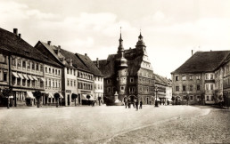 Hildburghausen, Blick auf den Marktplatz, um 1918
