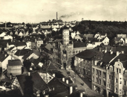 Blick auf Meuselwitz um 1940