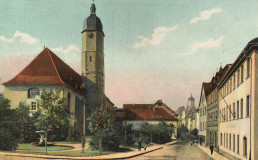 Neustadt an der Orla, Schlossplatz um 1900