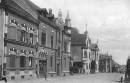 Marktstraße in Zeulenroda, um 1900