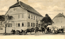 Blick auf den Gasthof in Cobstädt, um 1910