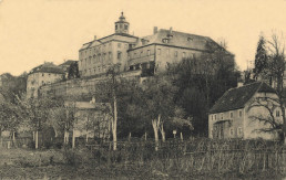 Blick auf Schloß Crossen, um 1911