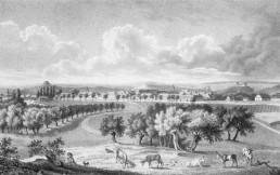 Ansicht von Neudietendorf, um 1850
