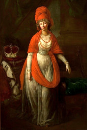 Dorothea von Kurland, Gemälde von Anton Graff, 1791.