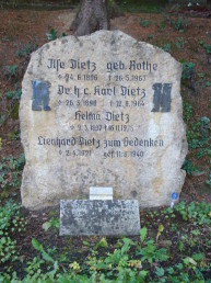 Grab von Karl Dietz auf dem Rudolstädter Friedhof