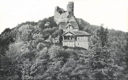 Steinthaleben, Ruine der Rothenburg, um 1923