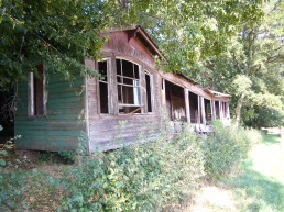 Überreste einer Liegehalle