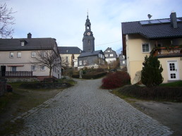 Wurzbach, Blick auf die Kirche