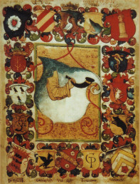 Das Wappen von Crotus Rubeanus auf dem Rektoratsblatt der Universität Erfurt aus dem Wintersemester 1520/1521