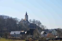 Blick auf Burg Posterstein