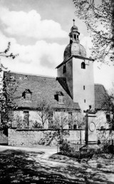 Ulla, Blick auf die Kirche, um 1930