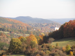 Blick nach Rudolstadt vom Uhuberg