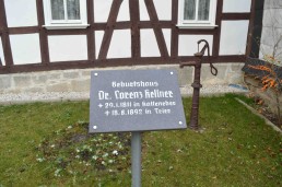 Gedenktafel am Geburtshaus