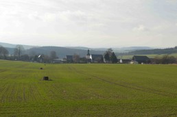 Mielesdorf, Blick auf den Ort