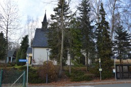 Pottiga, Blick auf die Kirche