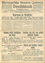 Weimarische Landeszeitung »Deutschland«  Nr.214 (1914)