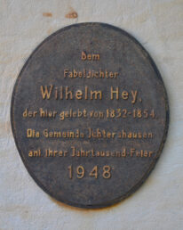 Gedenkstein für Wilhelm Hey, Detailansicht