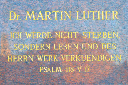 Gedenktafel des Lutherdenkmals