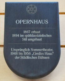 Gedenktafel der alten Oper
