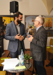 Hamed Abboud und Wolfgang Haak bei der Lesung in Altenburg