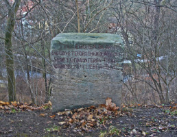Stein mit Goethe-Inschrift
