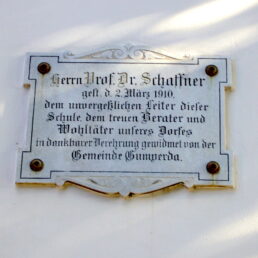 Gedenktafel für Siegfried Schaffner