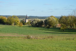 Blick auf Rabis und Schlöben