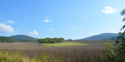 Blick auf die Gleichberge