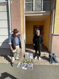 Gunter Demnig und Annerose Kirchner